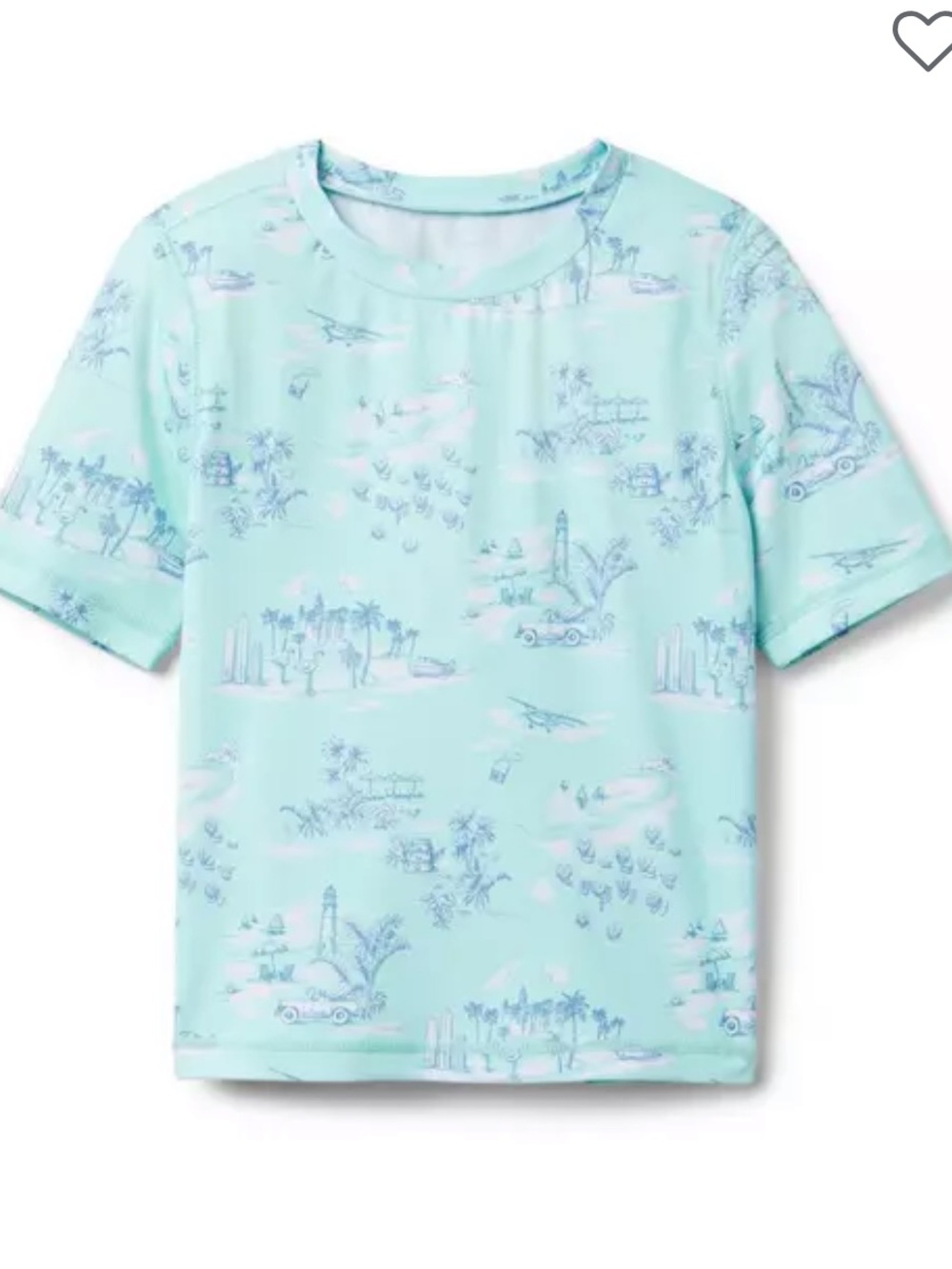 Janie + jack x Gray Malin Recycled Travel Toile Rash Guard NWOT